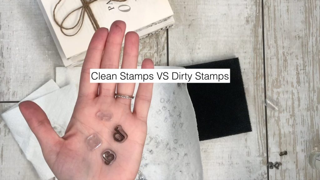 How to clean clear stamps