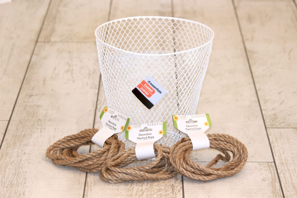 Jute Rope Trash Can Tutorial 