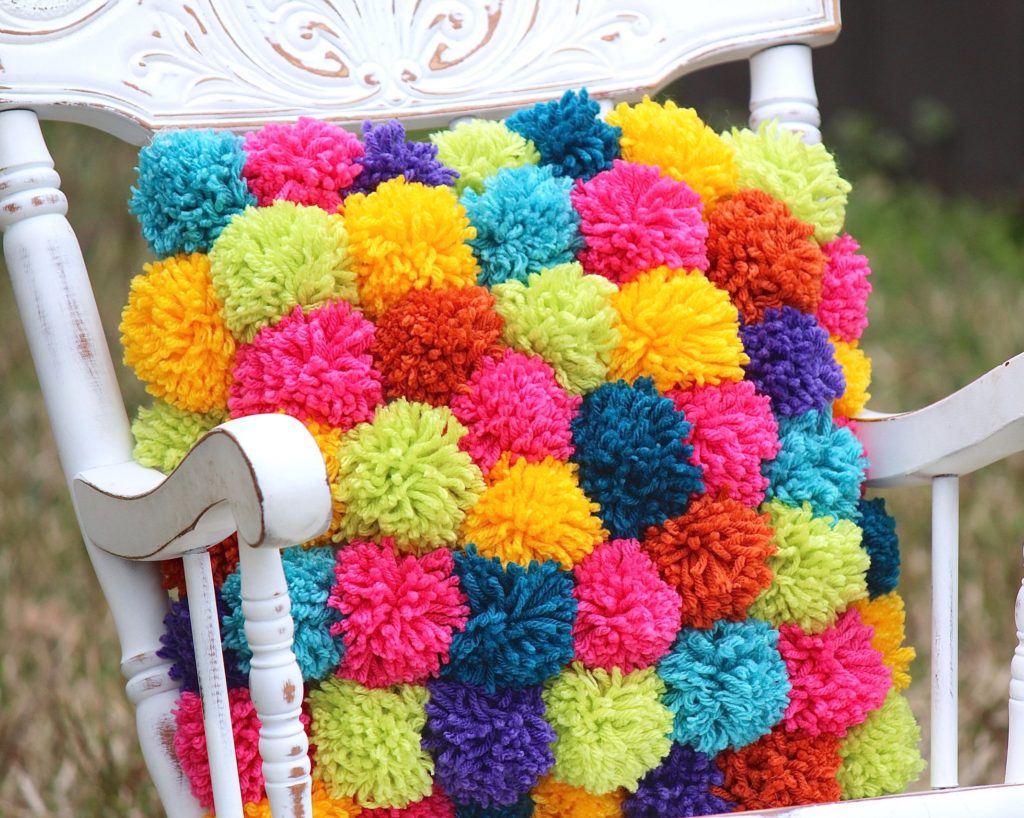 pom pom pillow