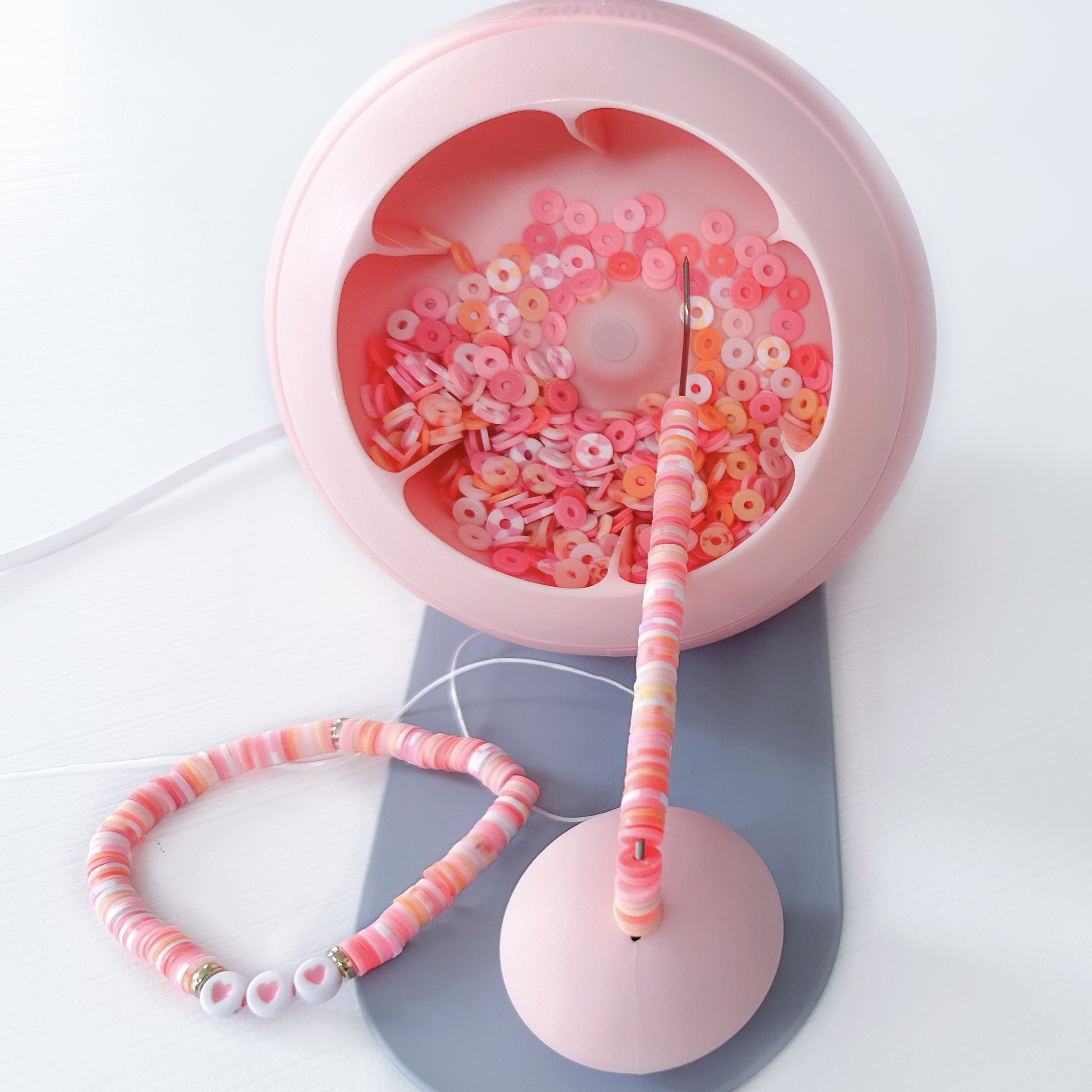 thumbnail image 2 of Tilhumt Electric Clay Bead Spinner - Automatic Bracelet Maker With 328ft Elastic String 2 of 4